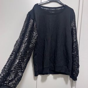 Karl Lagerfeld Paris Sequin Sweatshirt